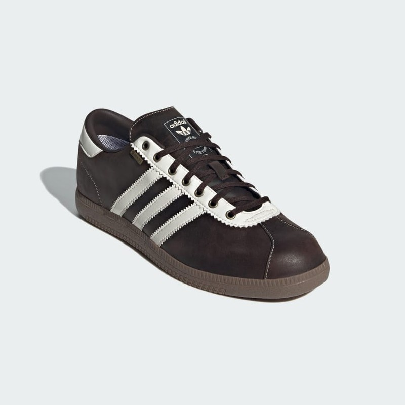 Adidas leather brown hotsell